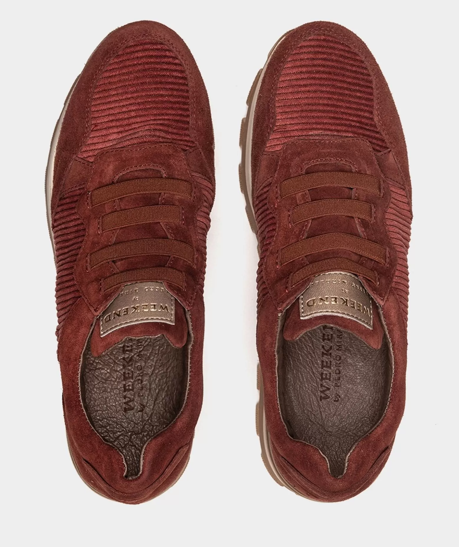 Pedro Miralles Baskets En Cuir Bordeaux