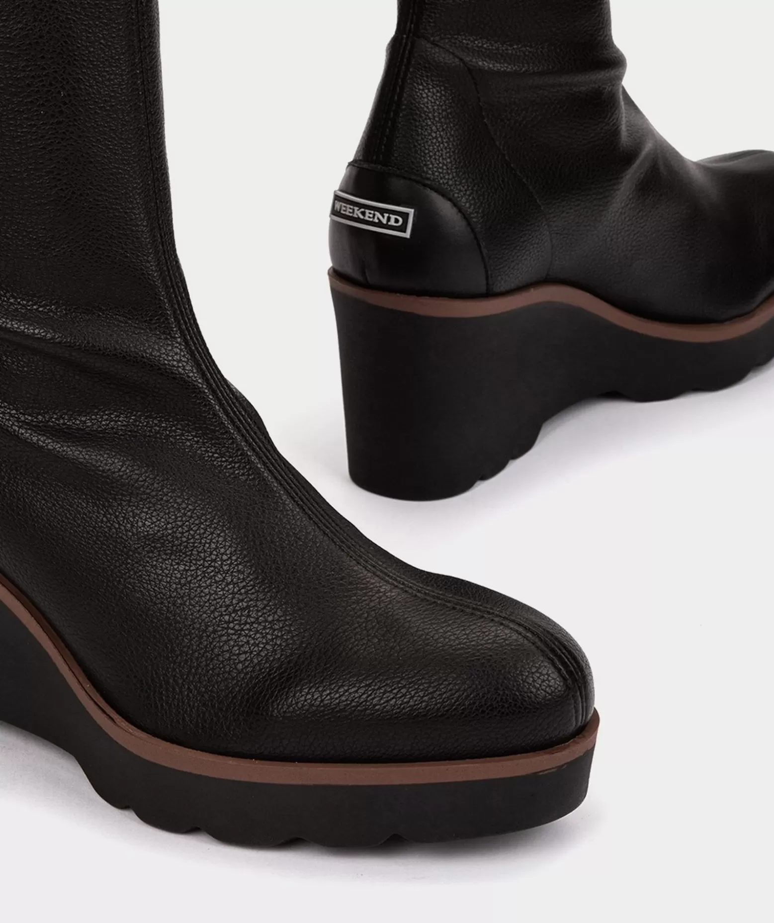 Pedro Miralles Bottes En Cuir Vegetalien Extensible A Hauteur Du Genou En Noir
