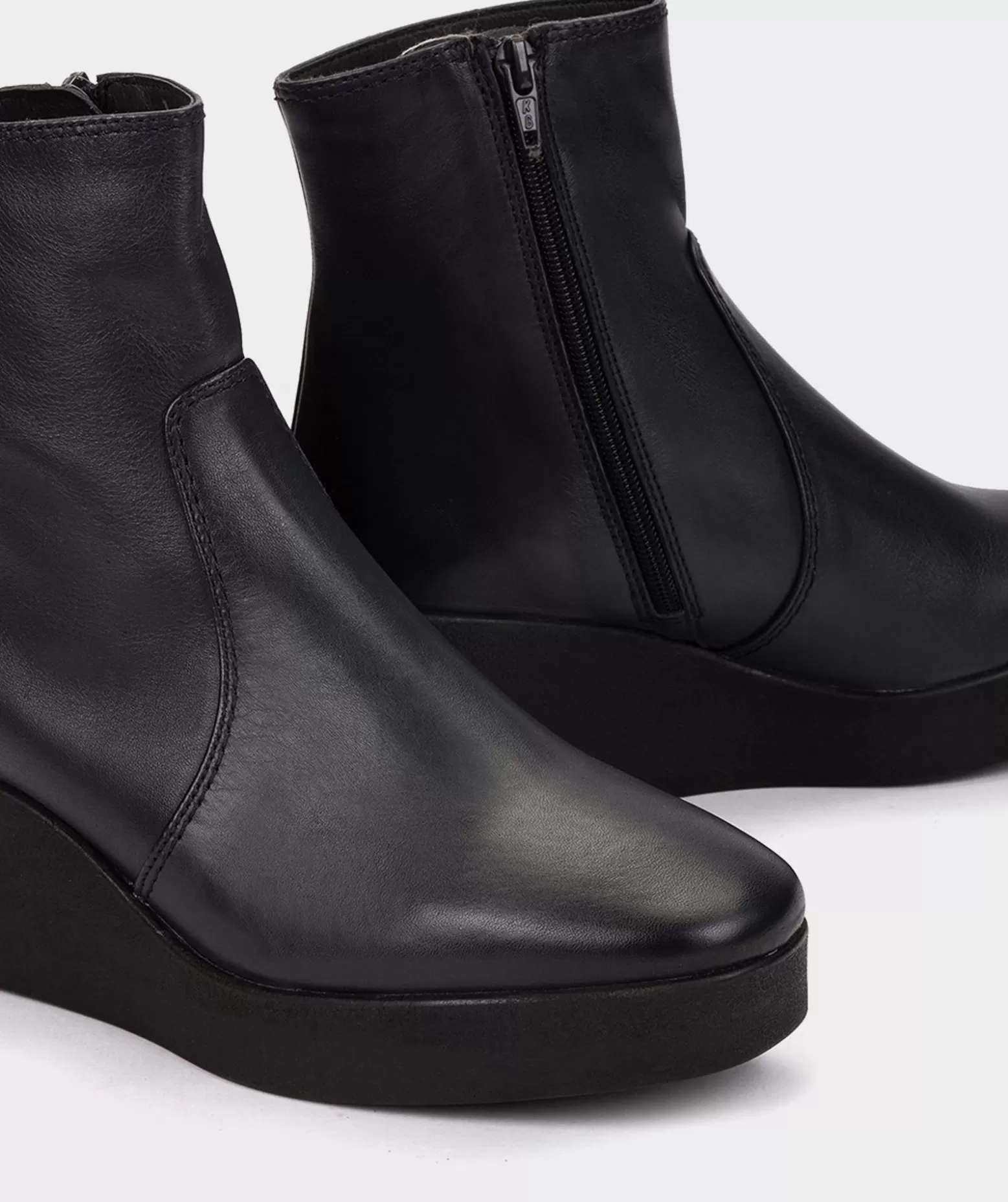 Pedro Miralles Bottines A Semelle Compensee Et Plateforme En Cuir Bleu