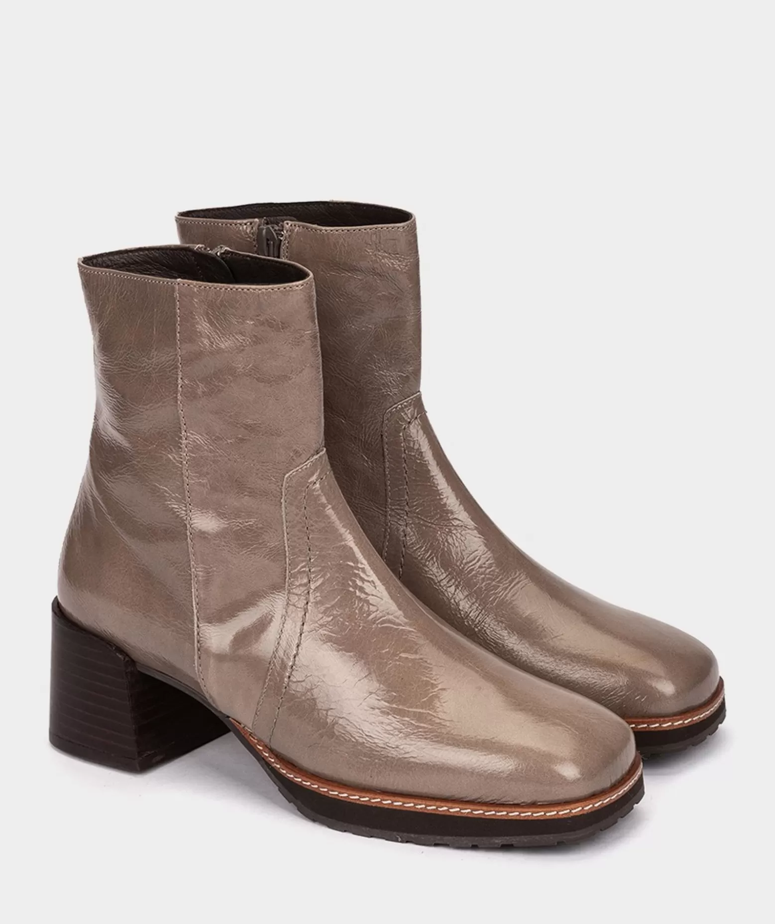 Pedro Miralles Bottines En Cuir Verni De Couleur Bleu Noir