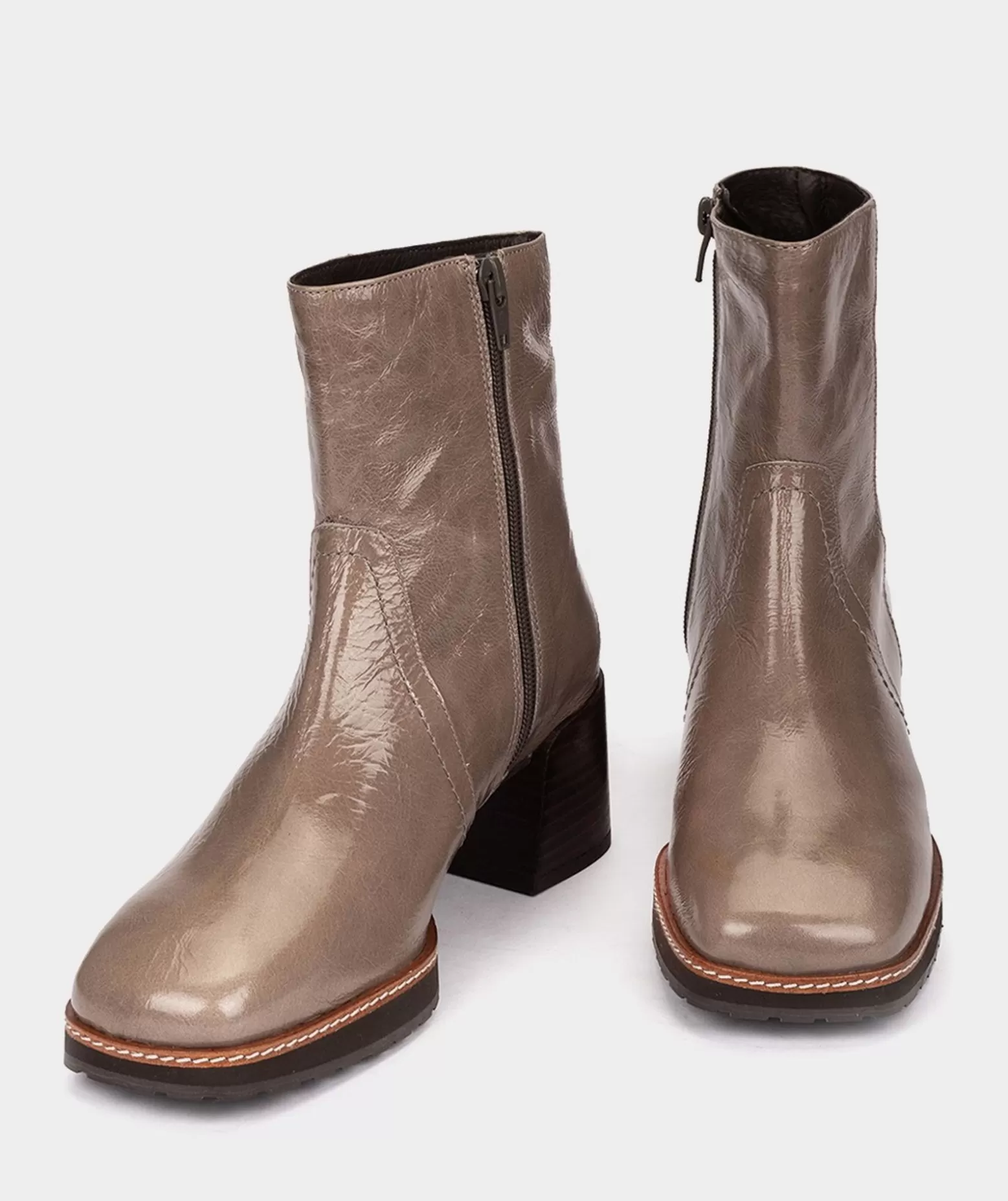 Pedro Miralles Bottines En Cuir Verni De Couleur Bleu Noir