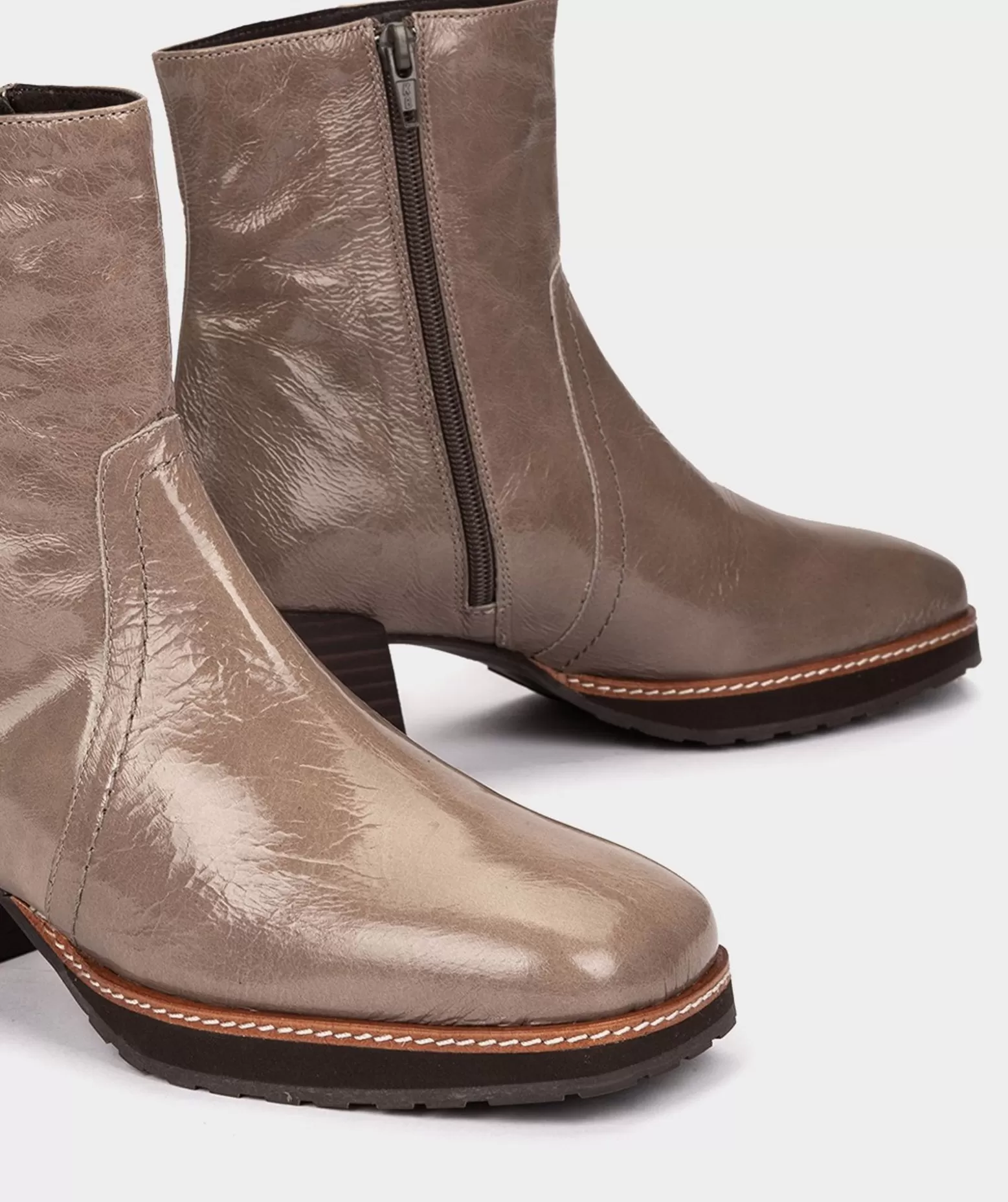 Pedro Miralles Bottines En Cuir Verni De Couleur Bleu Noir