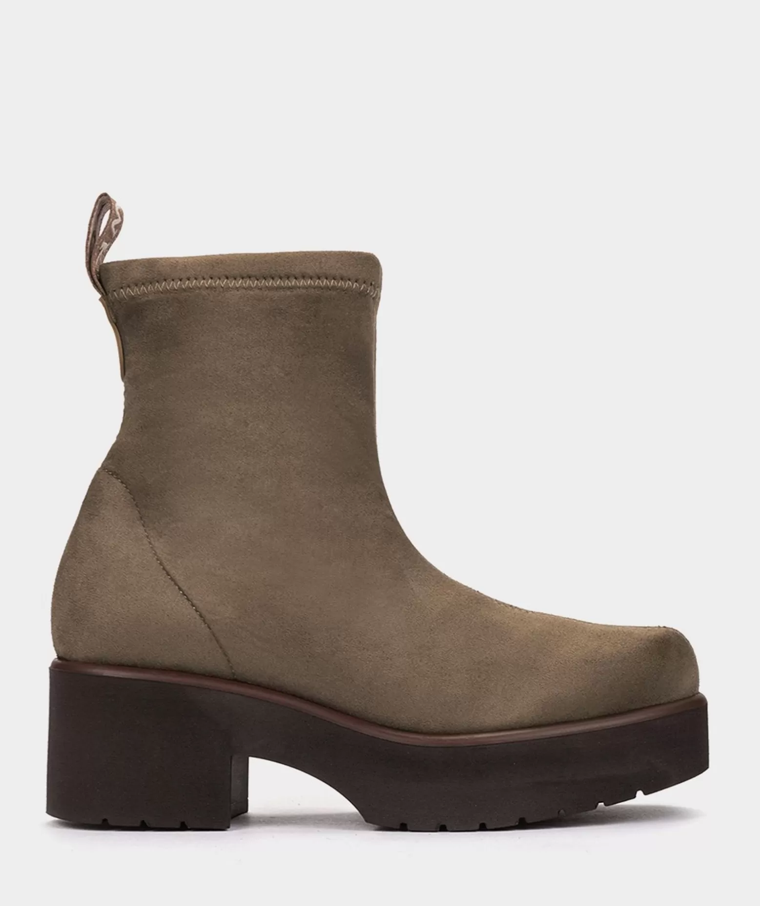 Pedro Miralles Bottines En Tissu Extensible A Effet Daim De Couleur Taupe