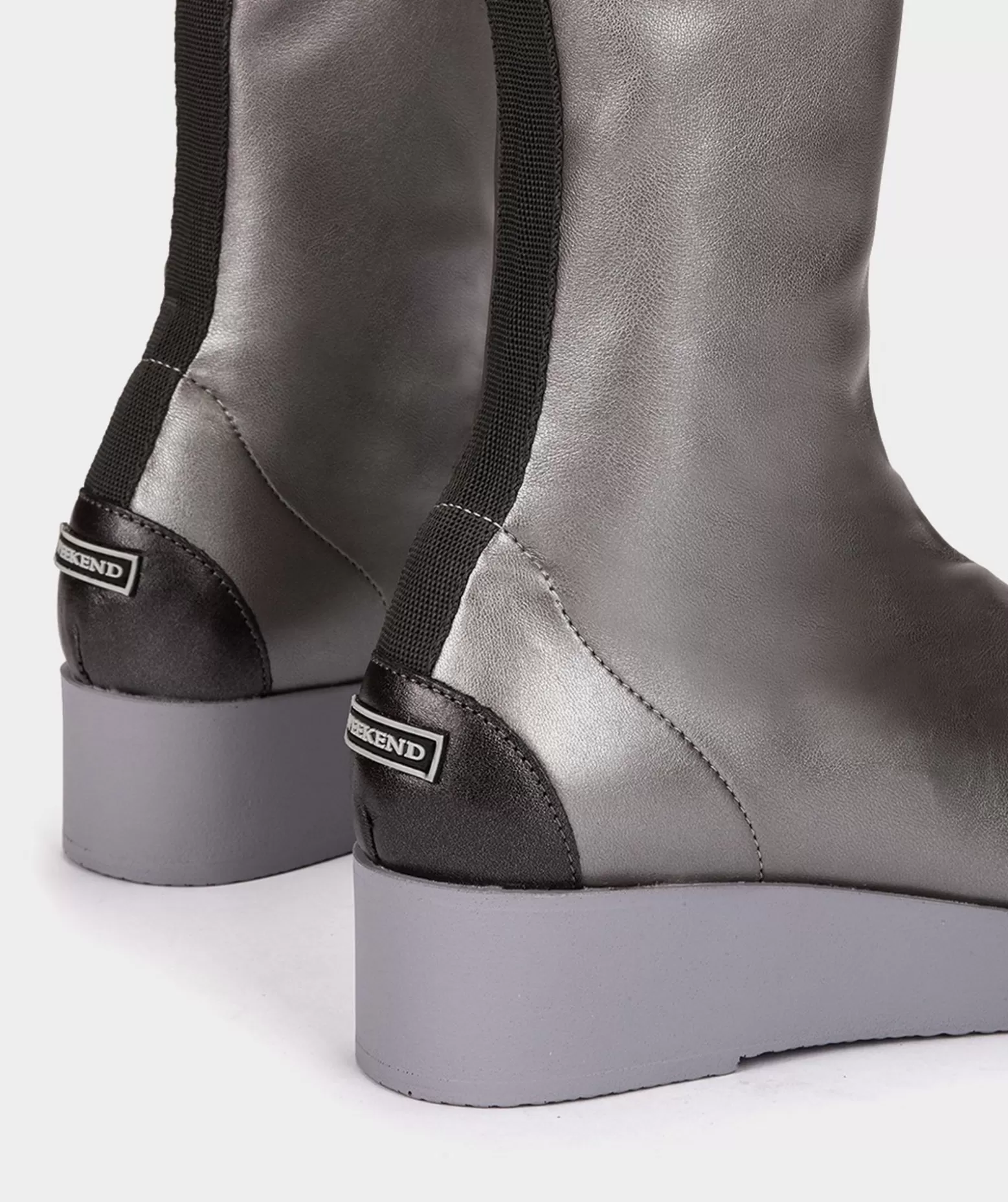 Pedro Miralles Bottines Style Chaussettes En Tissu Taupe
