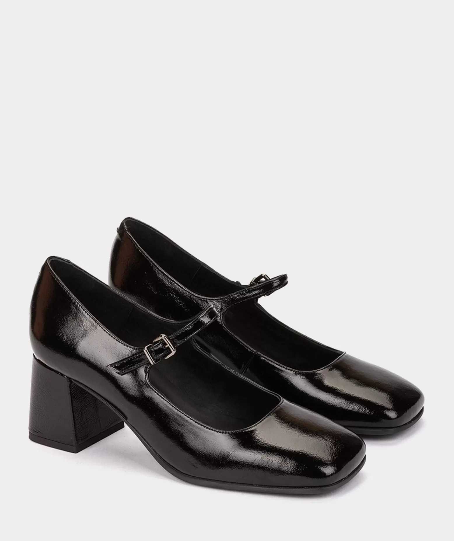 Pedro Miralles Chaussures A Talon Haut En Cuir Verni De Couleur Noire