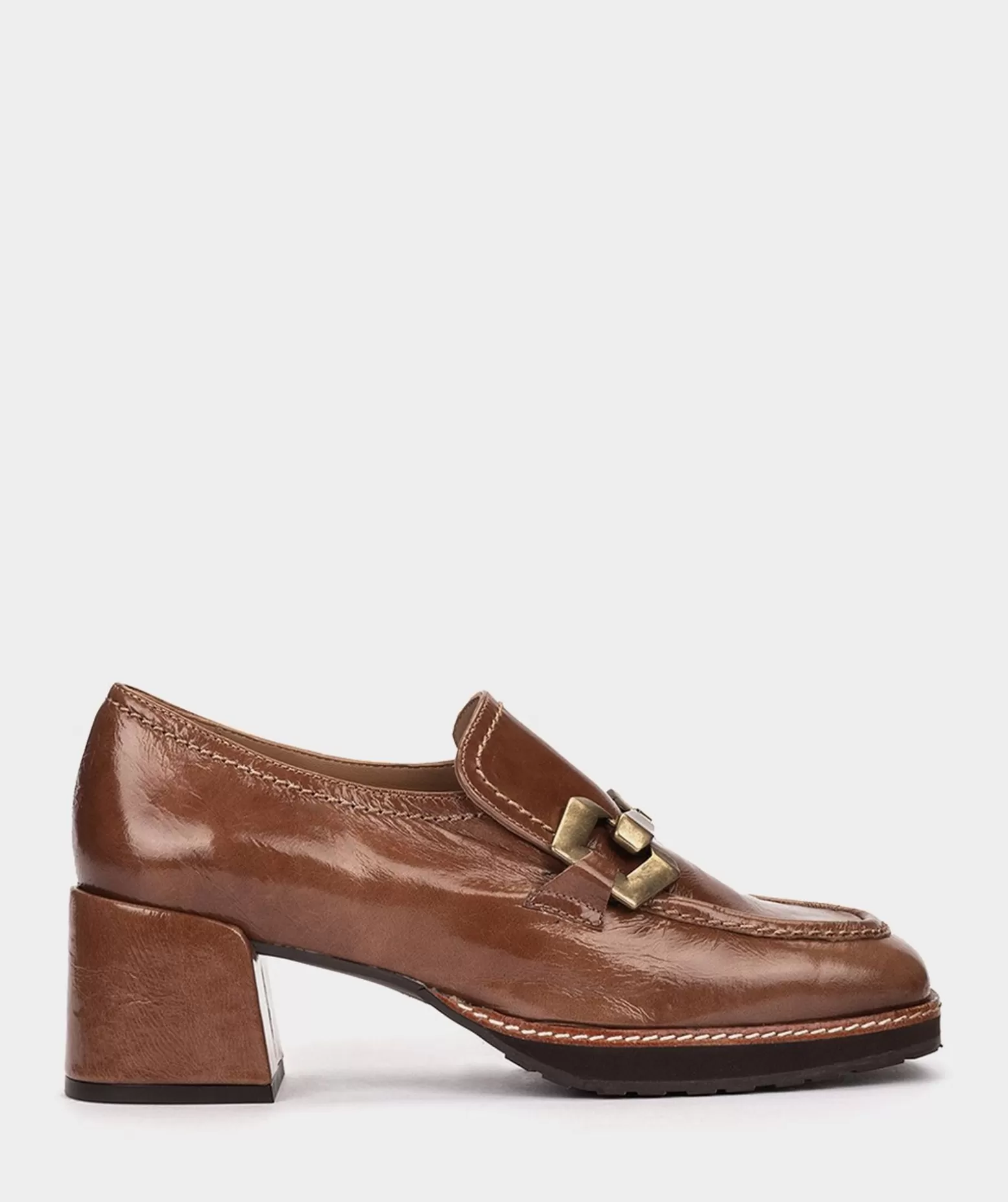 Pedro Miralles Chaussures A Talons En Cuir Verni De Couleur Cuir