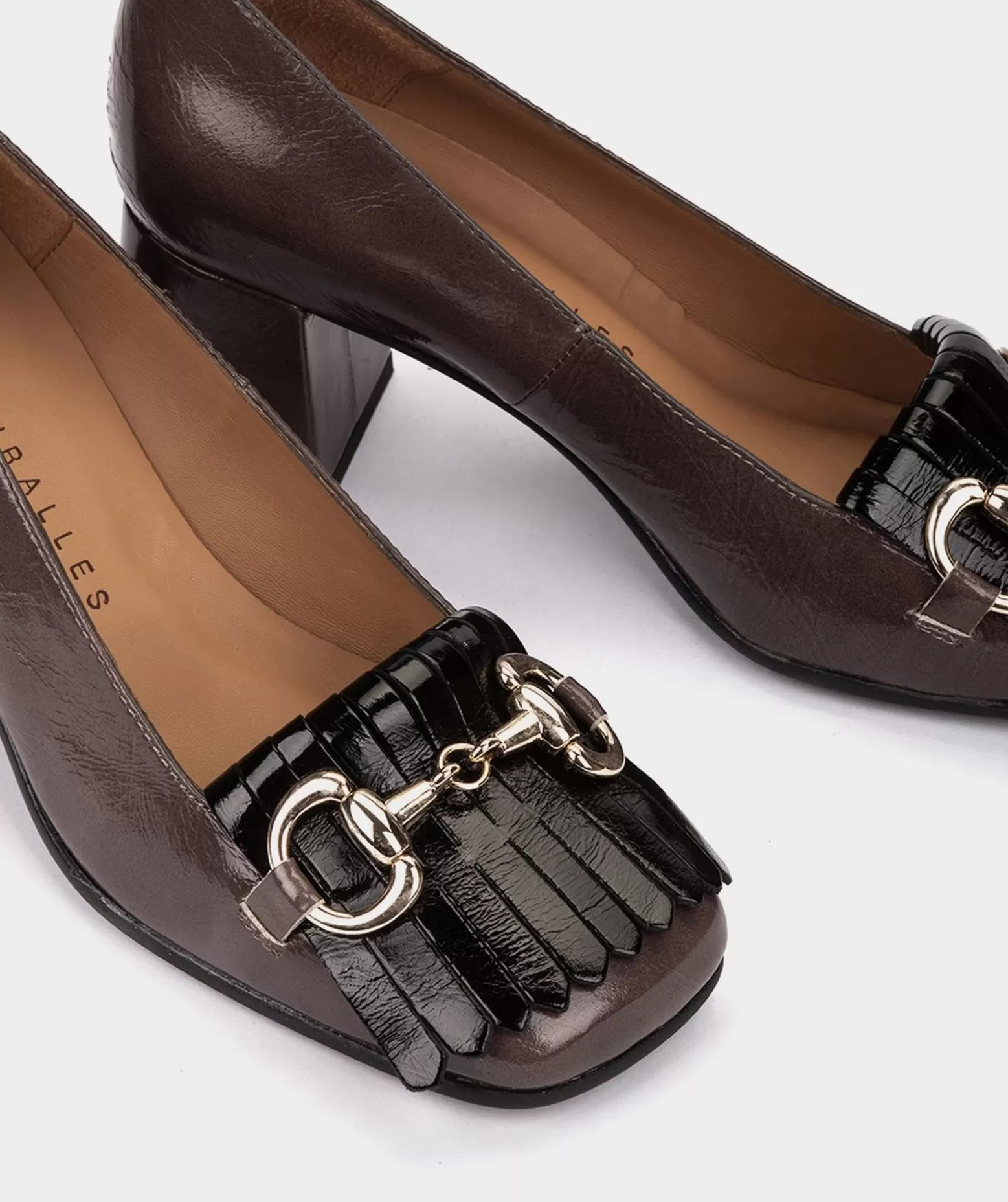 Pedro Miralles Chaussures A Talons En Cuir Verni Marron