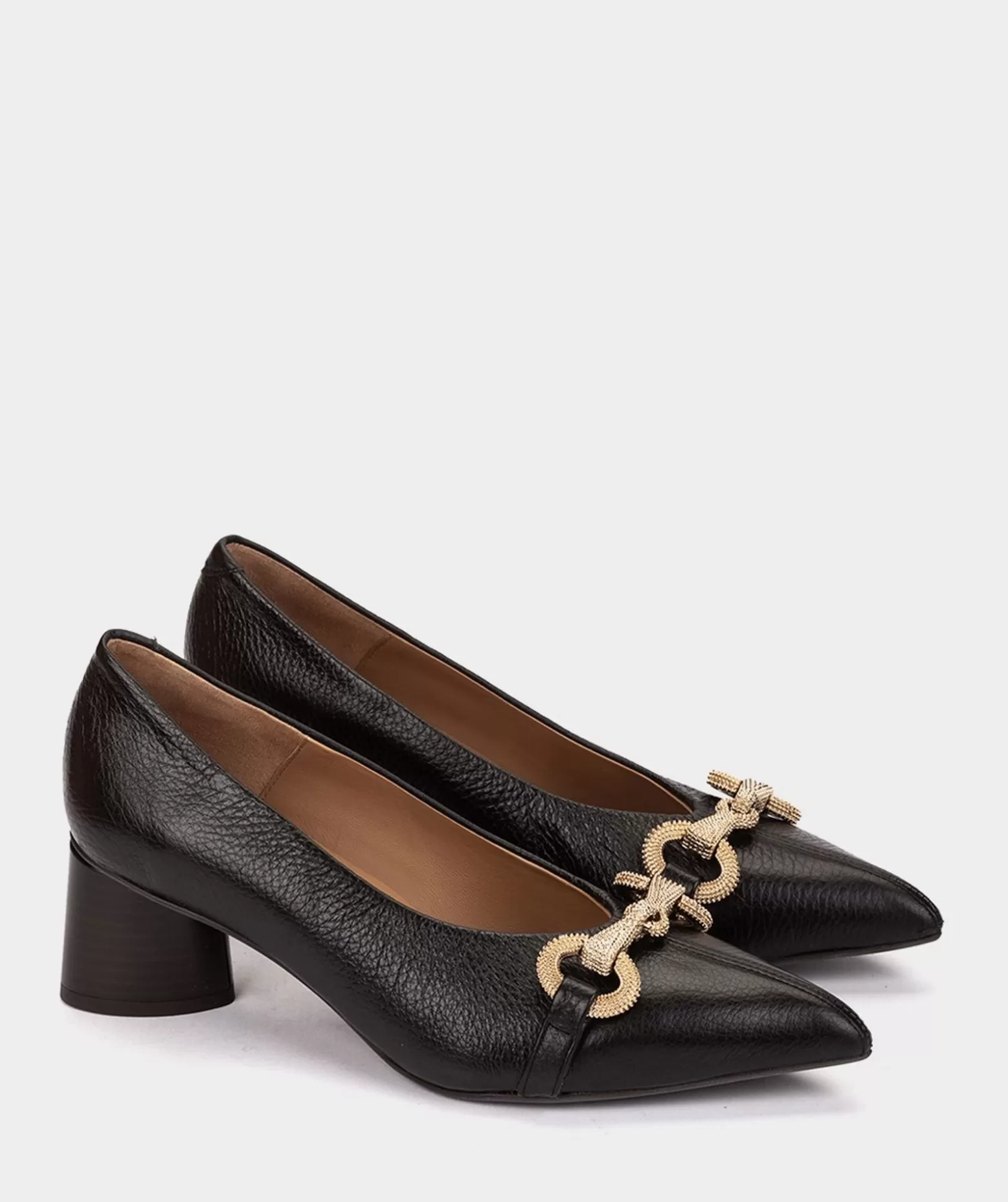 Pedro Miralles Escarpins En Cuir Noir A Talons Pointus