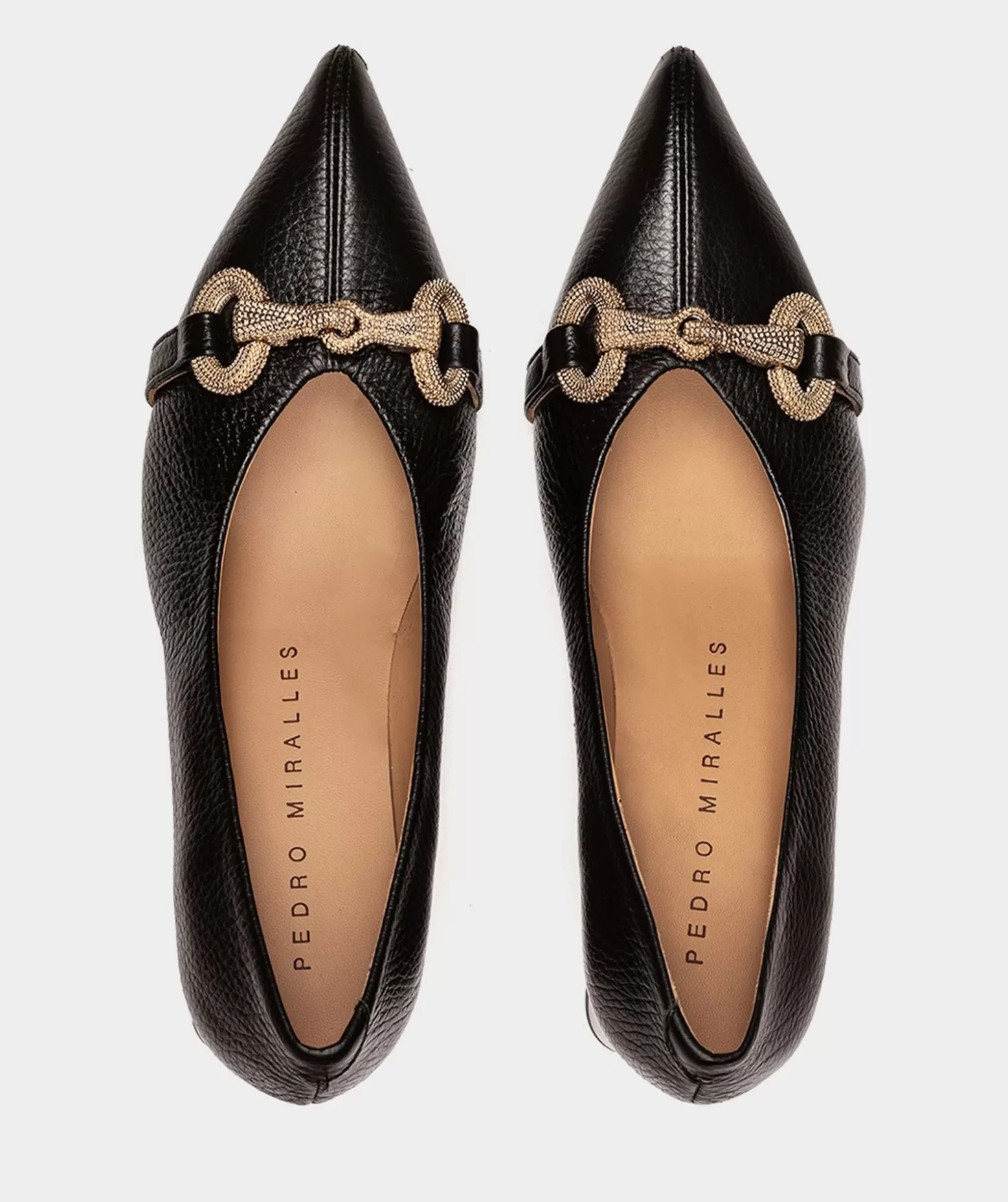 Pedro Miralles Escarpins En Cuir Noir A Talons Pointus