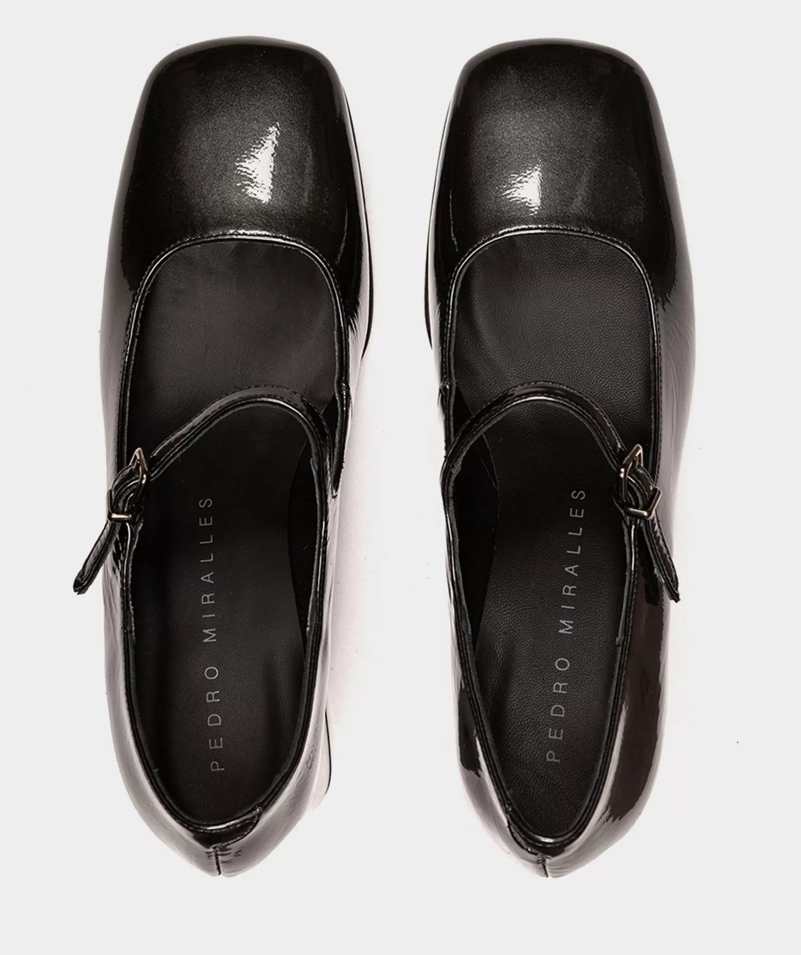 Pedro Miralles Talons Hauts En Cuir Verni Metallise De Couleur Argentee